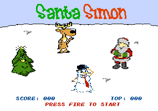 Santa Simon Title Screen
